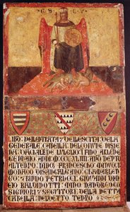 善き政府のビッチェルナ、1344年（パネル上のテンペラ） 作： Ambrogio Lorenzetti